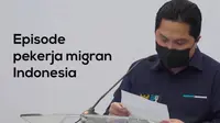Menteri BUMN Erick Thohir membacakan puisi  Erick menyempatkan membacakan puisi bagi pekerja migran Indonesia berjudul ‘Mereka Adalah Kita’. Instagram @erickthohir
