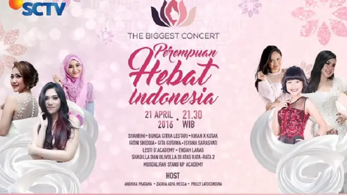 [Bintang] Hari Kartini, SCTV Gelar Konser 'Perempuan Hebat Indonesia'