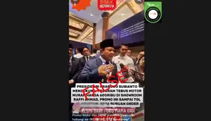 Cek Fakta: Tidak Benar Video Prabowo Umumkan Program Promo Motor Murah