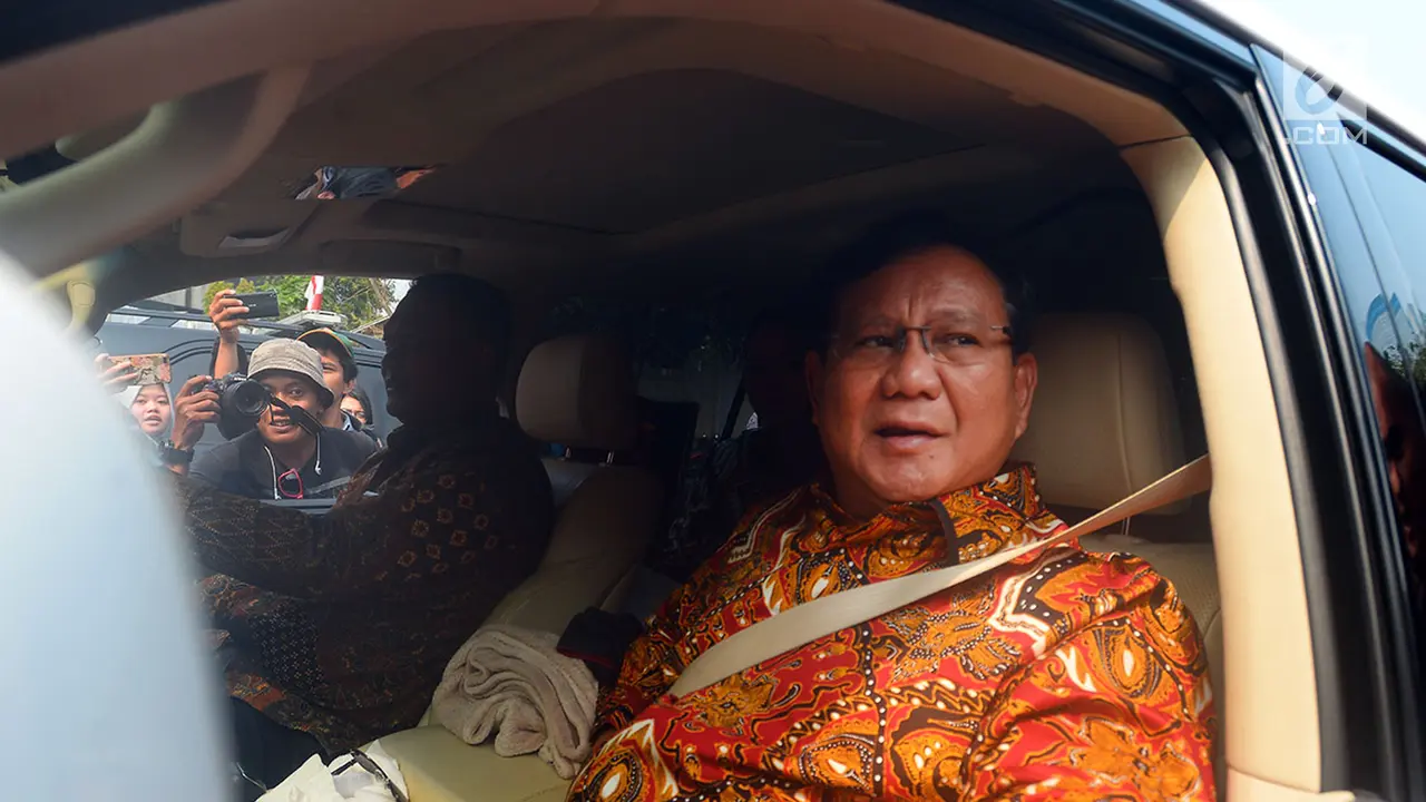 Prabowo Usai Bertemu Susilo Bambang Yudhoyono
