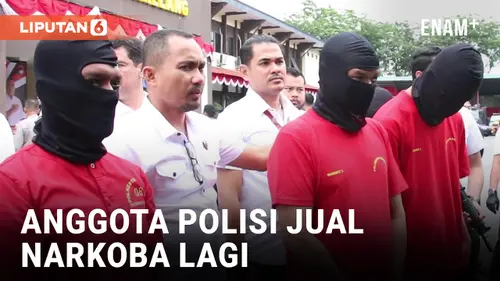 VIDEO: Duh! 5 Anggota Polisi Lagi-lagi Ditangkap Jual Narkoba 5 Kilo