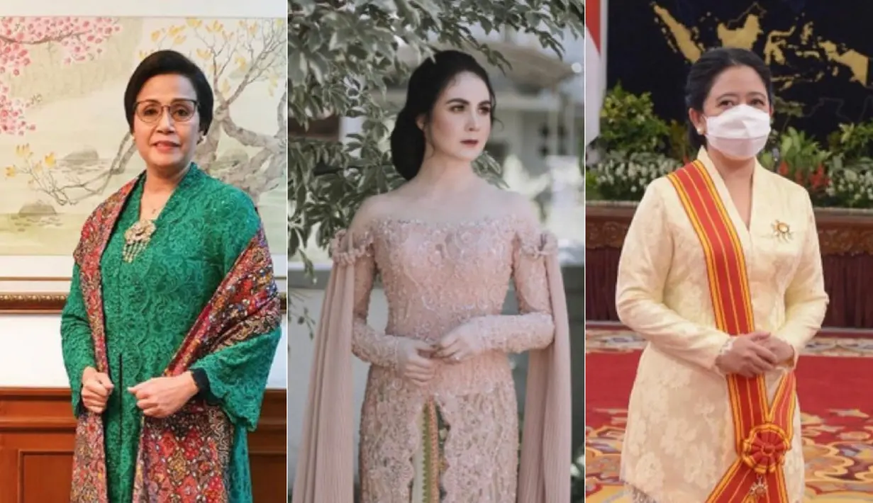 Para ibu pejabat dari ibu menteri hingga istri para pejabat pun tampil anggun dan elegan mengenakan kebaya. Siapa saja mereka? Berikut ulasannya.