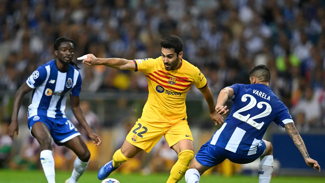 Foto: Tarian Ilkay Gundogan saat Barcelona Taklukkan FC Porto di Liga Champions