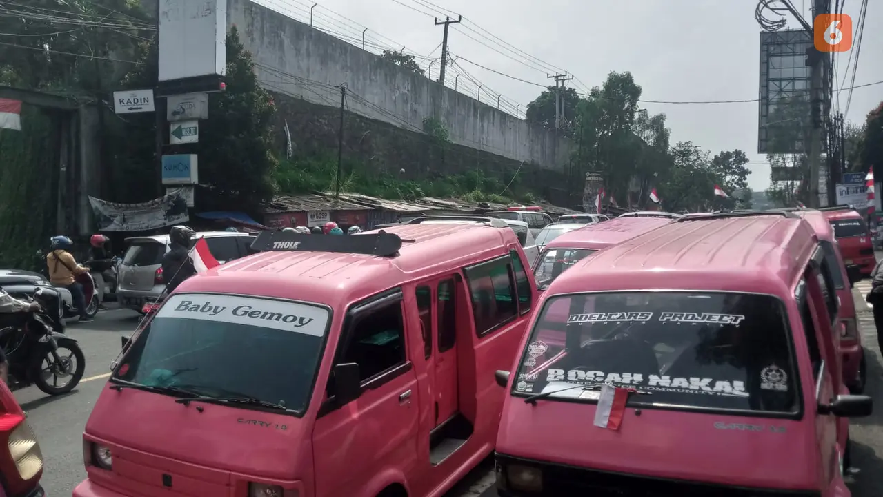 Sopir angkot di Kota Sukabumi lakukan aksi protes, minta pembatasan ojek online (Liputan6.com/Istimewa).