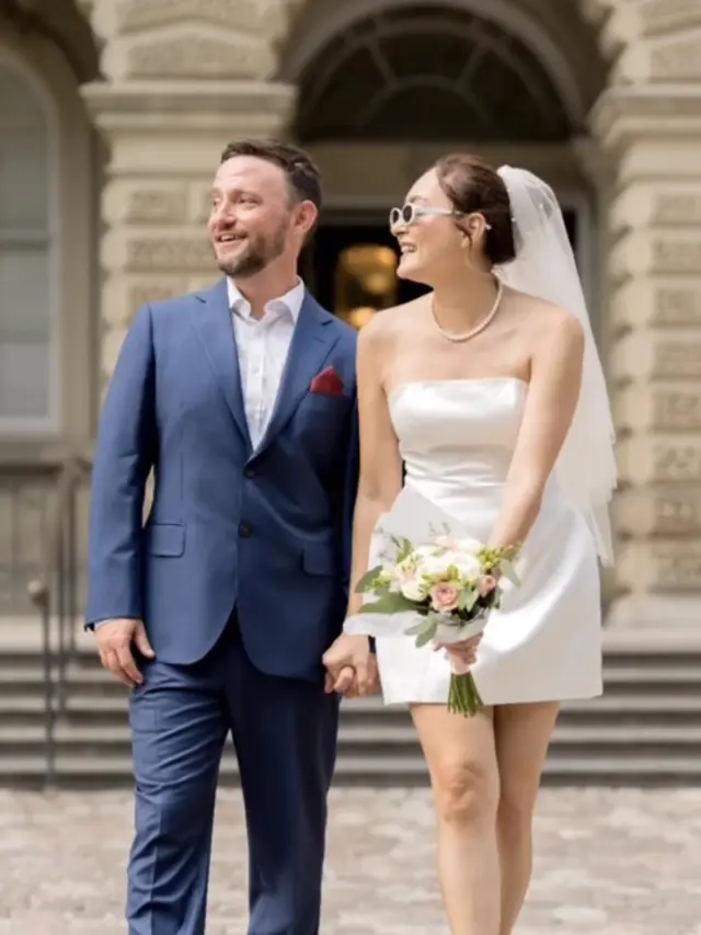 Penampilan Simple Dewi Rezer saat Menikah dengan Ethan Alarmk, [Instagram/ Instagram/@prito.reza]