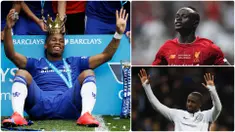 Didier Drgoba menjadi pemain asal benua Afrika yang sukses di kancah Premier League. Selain Drogba, ada beberapa pemain asal Afrika lain yang juga sukses di kompetisi liga Inggris. Berikut Didier Drogba dan pemain asal benua Afrika yang sukses di Premier League. (kolase foto AFP)