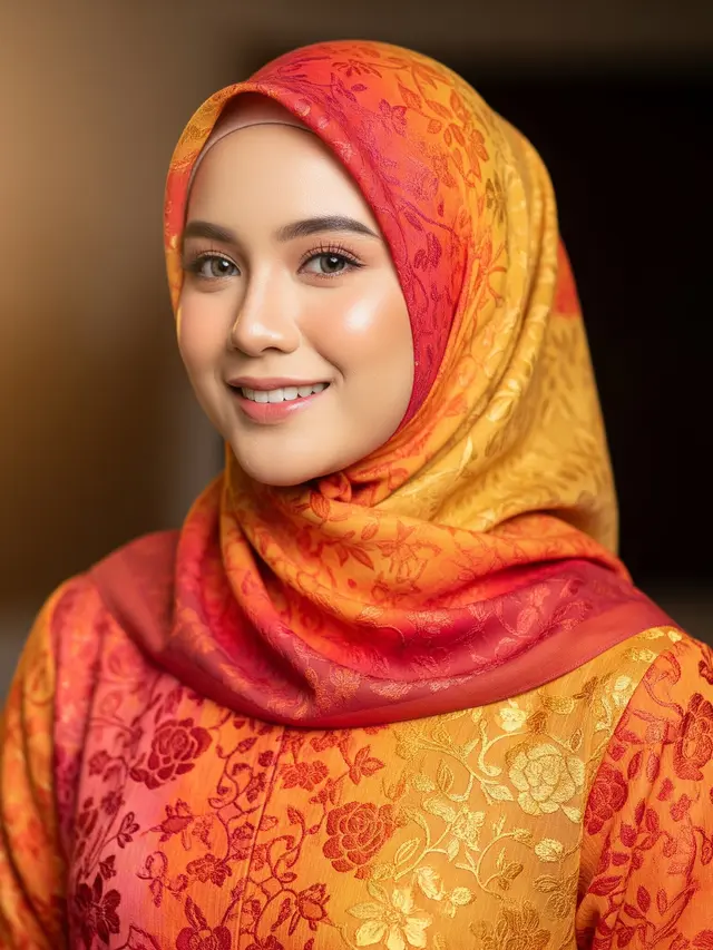 Hijab dan Dress Analogous (Gemini AI)