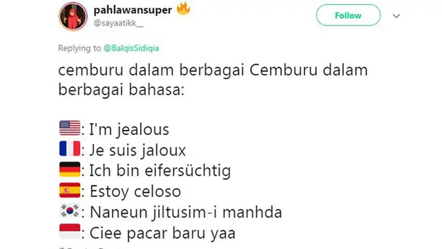 Deretan Twit Cemburu ala Warganet