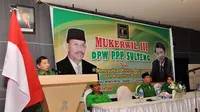 Waketum DPP PPP Suharso Monoarfa. (Liputan6.com/M Taufan SP Bustan)