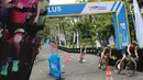 Peserta mengikuti fun run BCA Super League Triathlon 2019 di Nusa Dua, Bali, Sabtu (23/3). Official sports drink Isoplus dengan kandungan 7 ION lengkap produksi Wings Food turut melengkapi Super League Triathlon Bali yang digelar selama dua hari pada 23-24 Maret 2019. (Liputan6.com/HO/Arif)