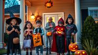 trik or treat ©Ilustrasi dibuat AI