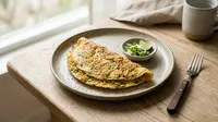 Resep Telur Dadar Isi Mi Instan dan Daun Bawang, Praktis dan Gurih