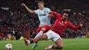 Laga antara Manchester United melawan FC Twente berlangsung imbang. (Darren Staples/AFP)