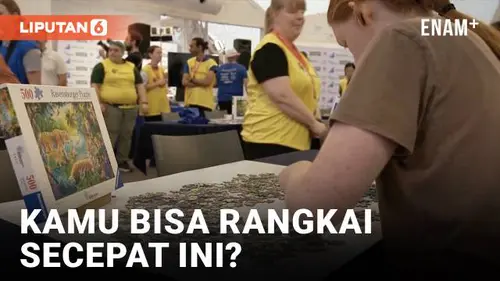 VIDEO: Kejuaraan Puzzle Dunia di Valladolid: 3.500 Puzzler Bersaing Menjadi yang Tercepat