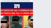 Tangkapan layar mengenai DPO teroris di sebuah akun Facebook. (Foto: Liputan6.com/Istimewa/Muhamad Ridlo)