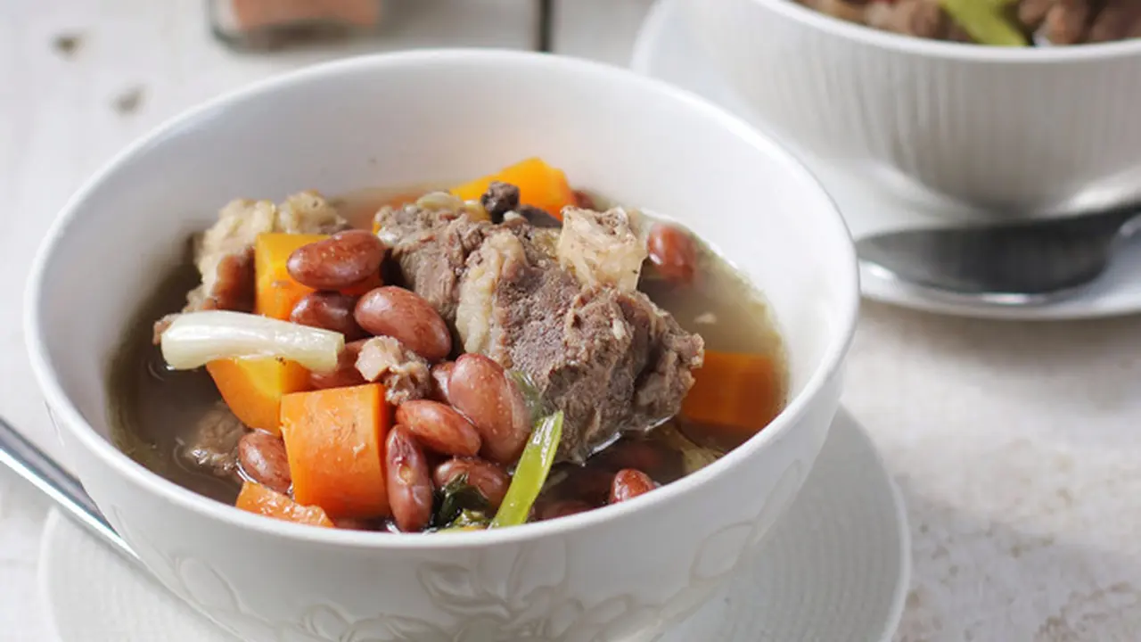 sup daging kacang merah