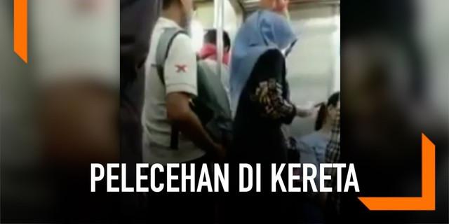 VIDEO: Ngeri, Pelecehan di KRL Terekam Kamera