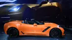 Tampilan luar dari mobil Chevrolet Corvette ZR1 yang dipamerkan di Los Angeles Auto Show 2017, Los Angeles, California (29/11). Chevrolet baru-baru ini resmi meluncurkan Corvette ZR1 2019 terbarunya. (AFP Photo/Mark Ralston)