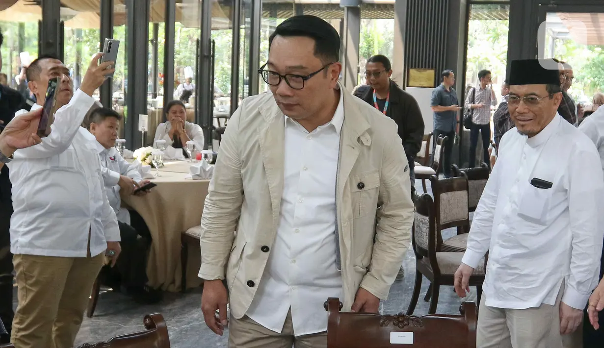 Rapat tersebut merupakan persiapan menghadapi masa kampanye Pemilihan Gubernur Jakarta 2024. (Liputan6.com/Herman Zakharia)