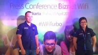 Peluncuran Biznet WiFi (Denny Mahardy/ Liputan6.com)