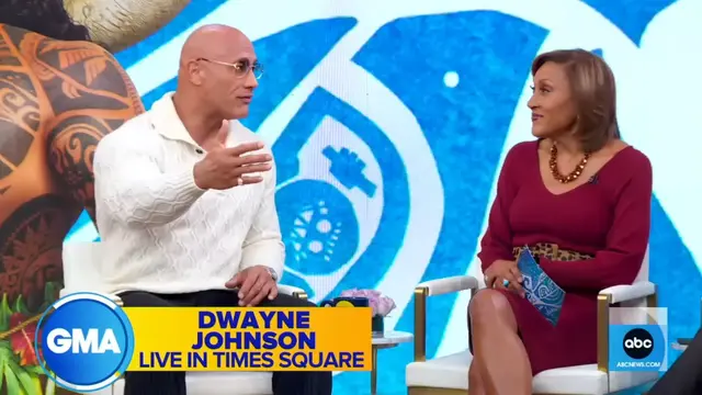 Dwayne Johnson, yang kembali mengisi suara karakter Maui, memberikan pernyataan menarik tentang film "Moana 2" (YouTube/Good Morning America)