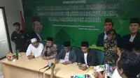 PWNU DKI menggelar pertemuan dengan KH Ma'ruf Amin (Nanda Perdana Putra/Liputan6.com)
