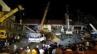 Situasi evakuasi di Provinsi Pampanga, Filipina pasca-dilanda gempa bermagnitudo 6,3 pada Senin, 21 April 2019 (AFP Photo)