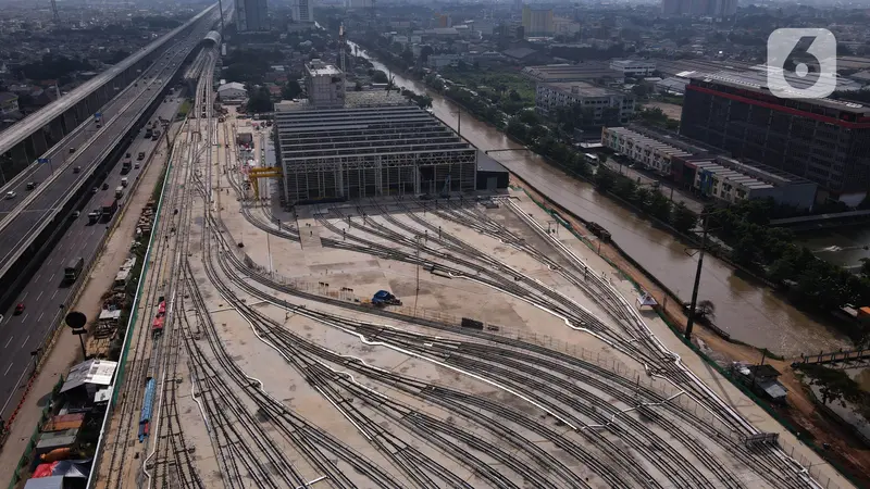 Menengok Proyek Pembangunan Depo LRT Jabodebek