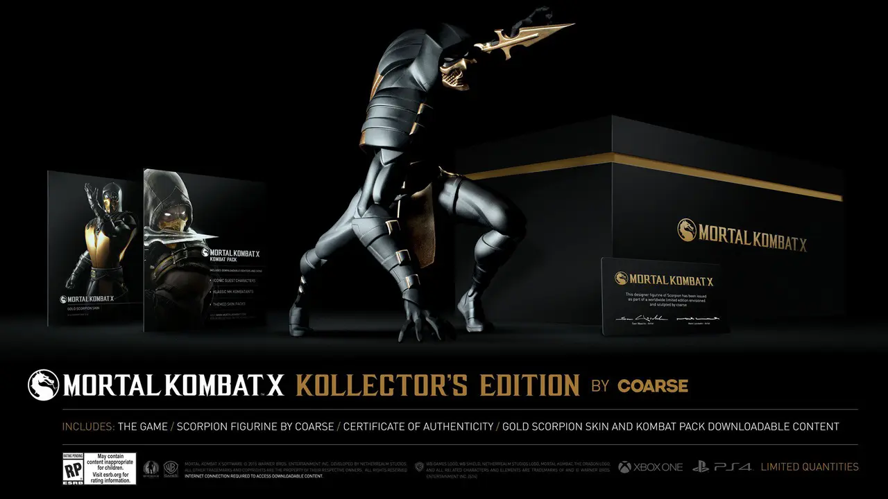 Mortal Kombat X Hadirkan Edisi Kolektor Lengkap Dengan Figur Scor