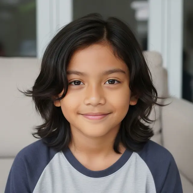 Model Rambut Panjang Anak Laki Laki (Gemini AI)