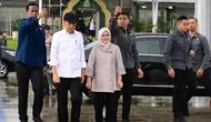 Presiden Joko Widodo atau Jokowi dan Ibu Negara Iriana melanjutkan rangkaian kunjungan kerja dengan bertolak menuju Provinsi Aceh, Senin (9/9/2024). (Foto: Muchlis Jr-Biro Pers Sekretariat Presiden).