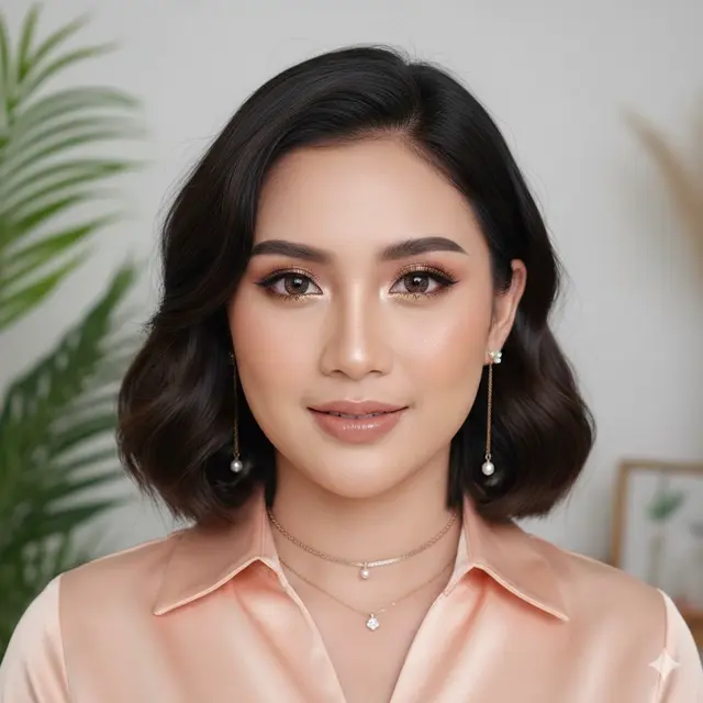 Model Rambut Wanita Dagu Panjang (Foto: Gemini AI)