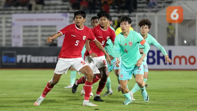 Laga Persahabatan Antara Timnas Indonesia U-20 Vs Timnas China U-20