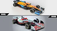 Mobil Formula 1 2022 tampil dengan dinamis namun tetap sarat aerodinamika (F1)