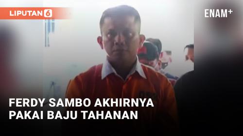 VIDEO: Penampakan Ferdy Sambo Pakai Baju Tahanan