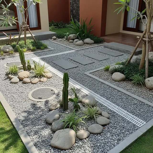 9 Tips Membuat Taman Kering yang Tetap Sejuk Meski Minim Tanaman