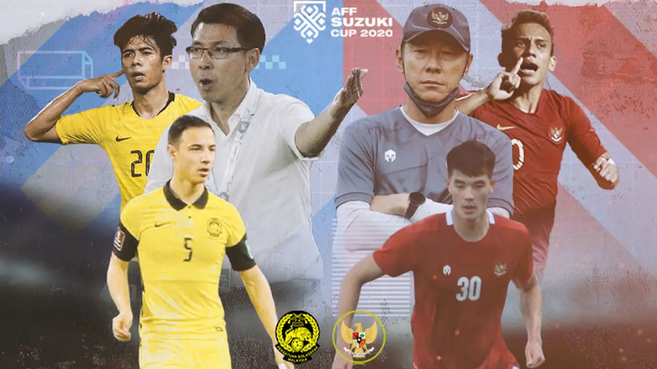 Piala AFF - Ilustrasi Malaysia Vs Timnas Indonesia - Ilustrasi Pemain dan Pelatih