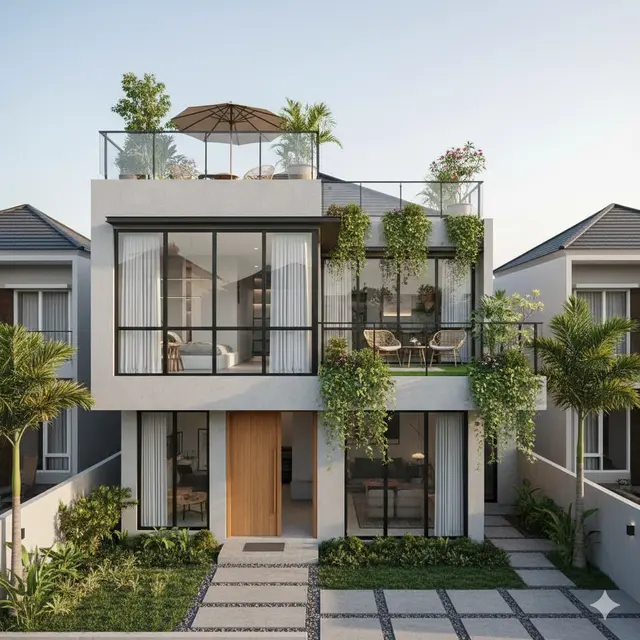 Gambar Rumah Minimalis Cor Dak