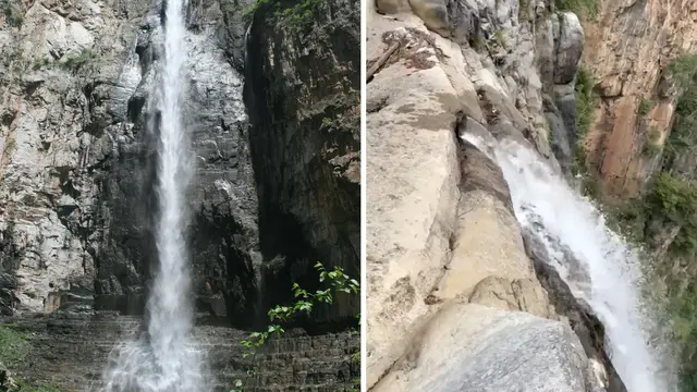 Pendaki Temukan Pipa Diujung Sumber Air Terjun Terkenal
