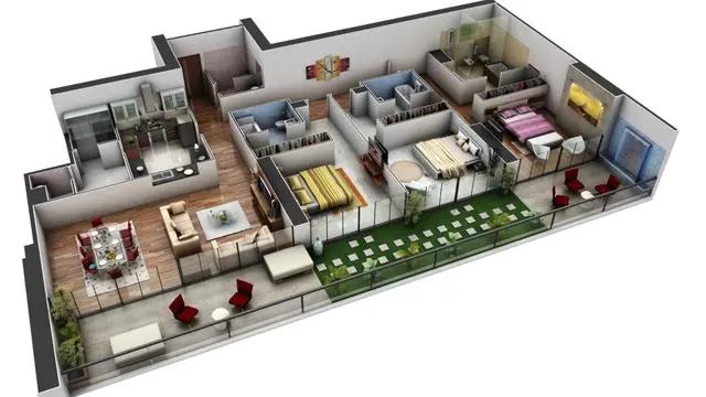 7 Desain Rumah Sederhana dengan 3 Kamar untuk Lahan Kecil