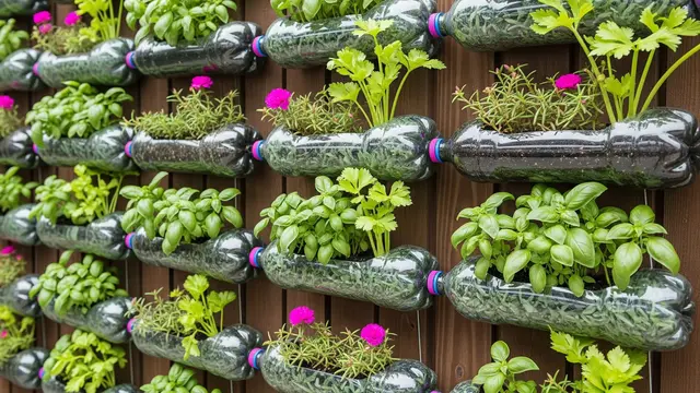 Inspirasi Kebun Gantung dari Botol Air Mineral untuk Ibu-Ibu PKK