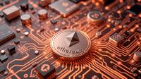 Aset digital kripto Ethereum (ETH). (Foto by AI)