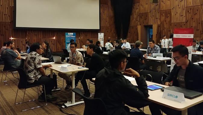 Gelaran HackerX yang diadakan di SCTV Tower (Liputan6.com/Agustinus M.Damar)