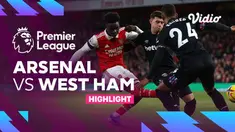 Berita video Highlights Liga Inggris, Arsenal menang 3-1 atas West Ham, Selasa (27/12/22)