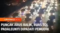 Puncak arus balik lebaran di jalur selatan tol Padaleunyi terjadi pada Sabtu malam. Kendaraan pemudik yang mengarah ke Jakarta dan sekitarnya membeludak, hingga terjadi antrean panjang, sampai lebih dari 10 kilometer.