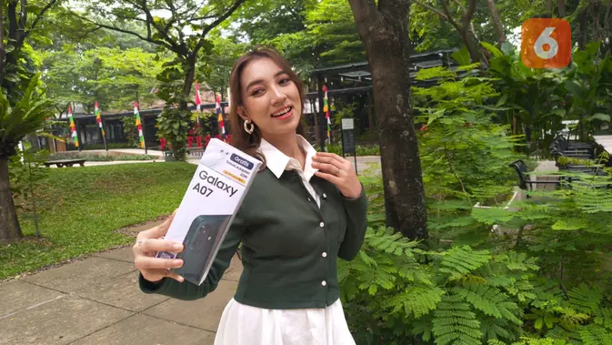 <p>Galaxy A07 resmi meluncur di Indonesia, berapa harganya? (Liputan6.com/ Matahari Kartika Purusakara)</p>