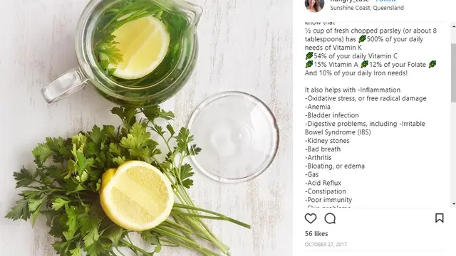 Wajah Bersih Bebas Jerawat dengan Teh Parsley
