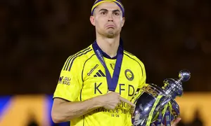 Cristiano Ronaldo juara Liga Arab Saudi 2025/2026 bersama Al Nassr (AFP)