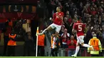 Zlatan Ibrahimovic membuka keunggulan Manchester United atas FC Zorya Luhansk pada laga kedua Grup A Liga Europa di Old Trafford, Jumat (30/9/2016) dini hari WIB. MU menang 1-0. (Action Images via Reuters/Jason Cairnduff)