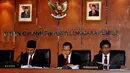 Sidang putusan dipimpin Ketua Majelis Jimly Asshiddiqie didampingi lima anggota, Jakarta, (17/9/14). (Liputan6.com/Miftahul Hayat)